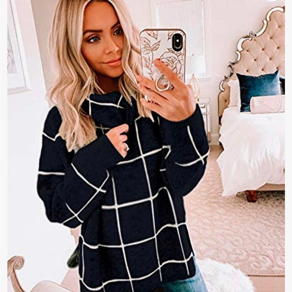 Size small black and white sweater